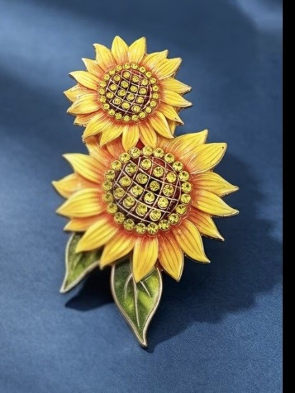 Sunflower Brooch Charm NEW